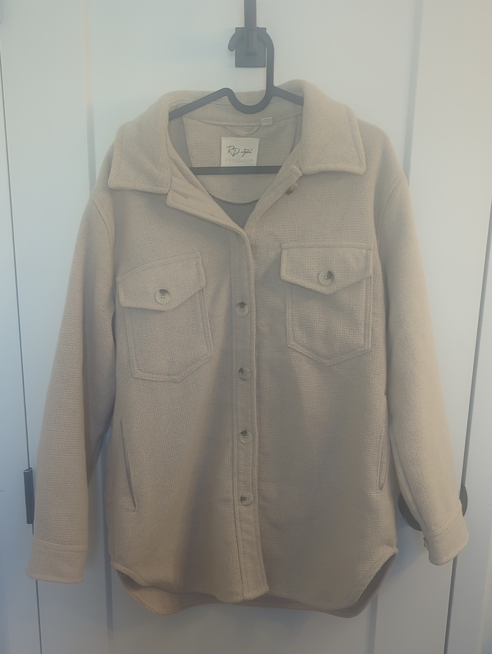 RD Style Beige Shacket Jacket